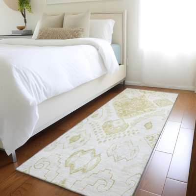 Mahaney Washable Moroccan Polyester Rug