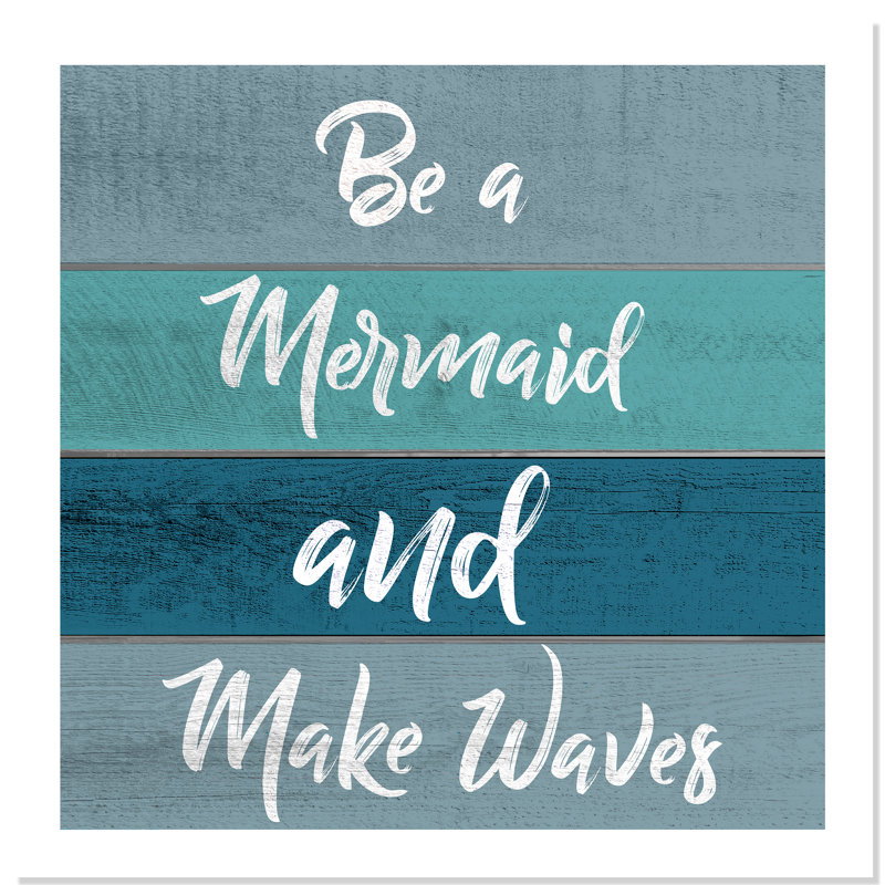 «Be a Mermaid», art, H 36 po x l 36 po x P 1 po, Papier