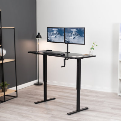 Bureau manuel à hauteur réglable