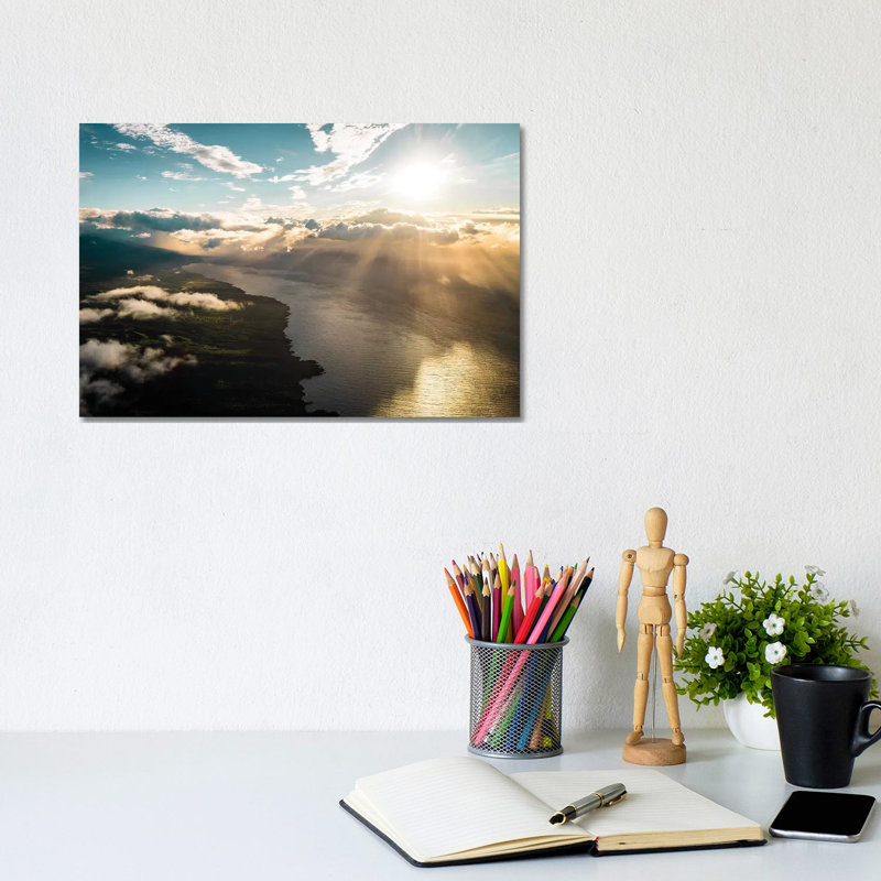 Maui From Above by Lucas Moore - Wrapped Canvas Print, 20.32 cm H x 30.48 cm W