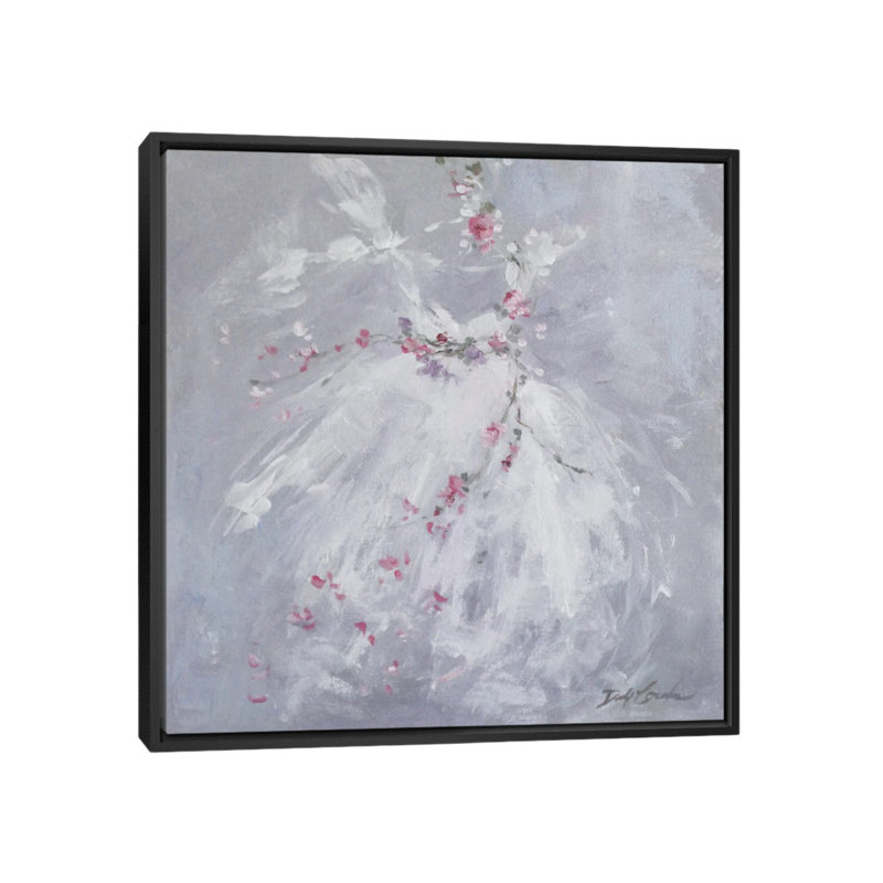 " Tutu Mist " by Debi Coules, 18" H x 18" W x 1.5" D, Black Framed Canvas, No Matte