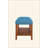 Charla Fabric & Oak Finish Bench-496043725
