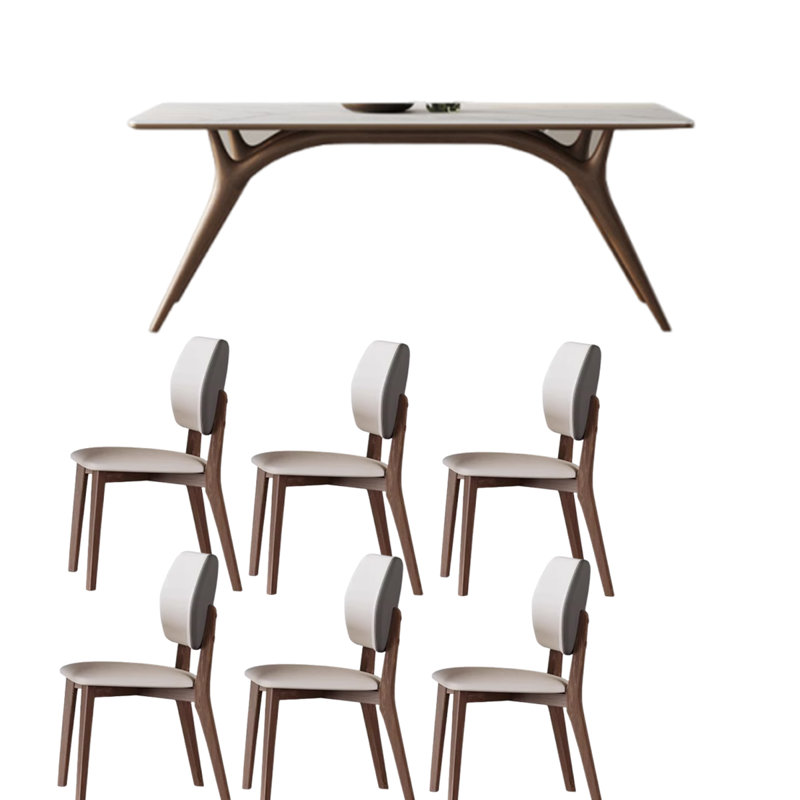 Table de salle à manger Modern, H 29,5 po x L 55,1 po x l 31,5 po