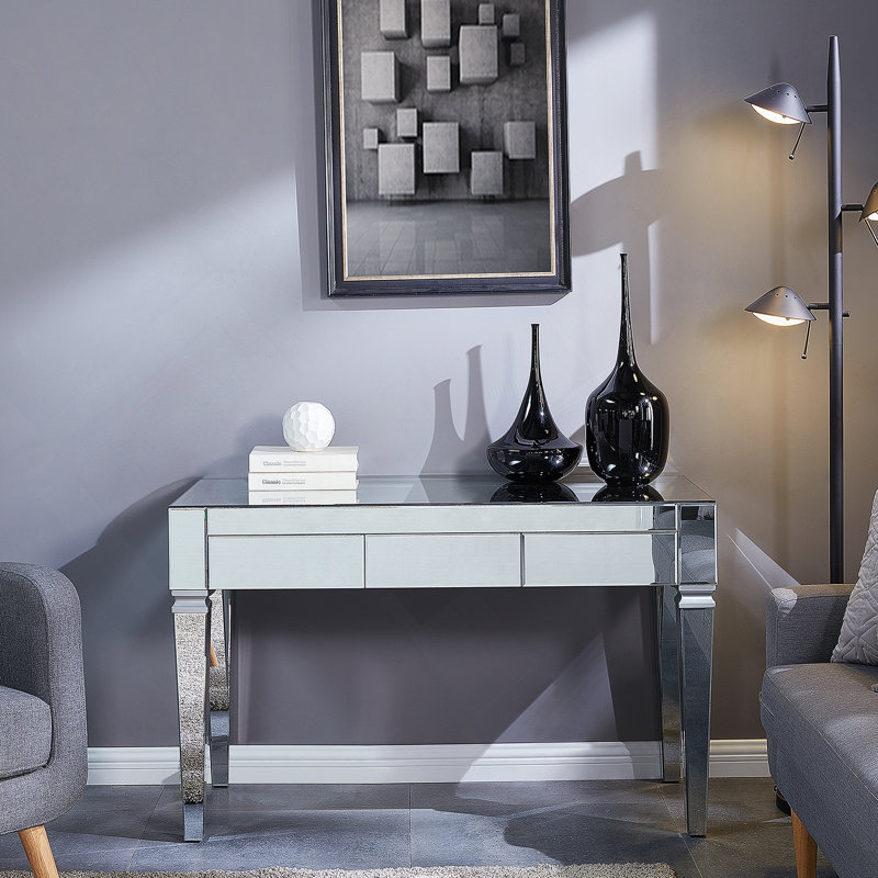 Bureau à miroir - Glam - Argent