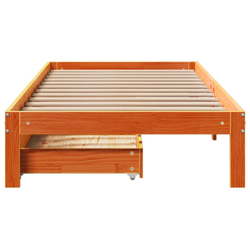 Storage Bed, Wax Brown, Small Single (2'6)