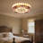 20'' Tiffany-style 4-light Stained Glass Flush Mount Ceiling Light