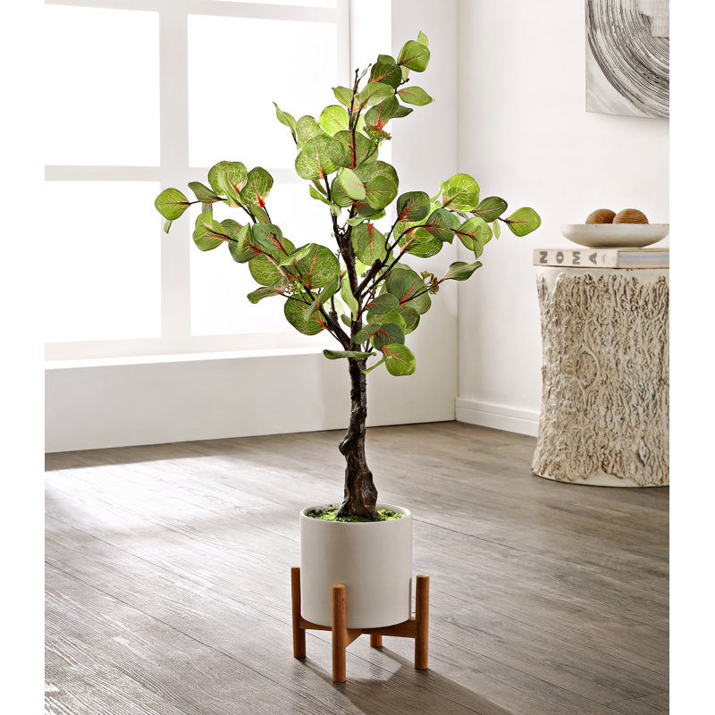 Arbre à eucalyptus artificiel 27,5 po Cora