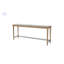Frosted Glass Console Table With 3 Stools