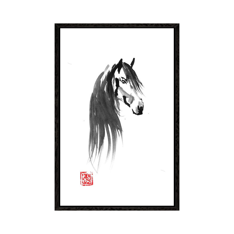 Pride by Péchane - Print on Canvas, 152.5 cm H x 101.5 cm W, Black Framed