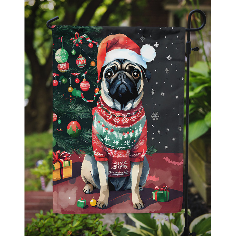 Double Sided Polyester Christmas, 15.5'' H x 11.25'' W