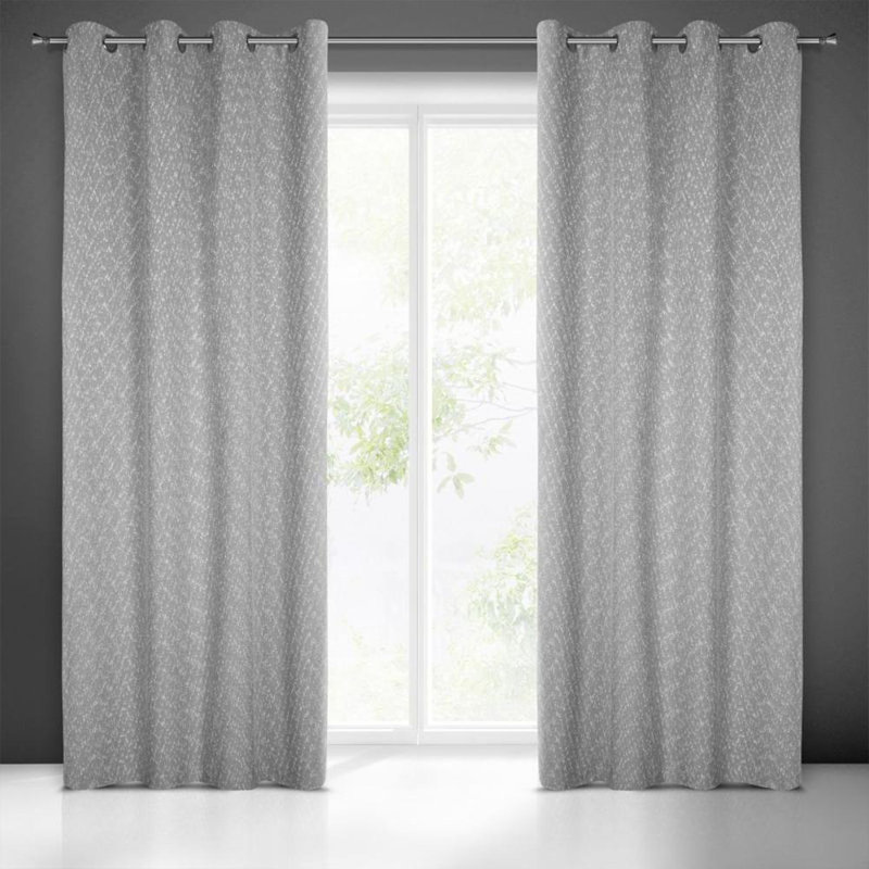 Blackout Curtain Single Panel, Steel
