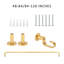 Tringle à rideaux simple réglable en acier Aalina-894764675-894764672
