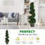 112cm Faux Boxwood Tree in Pot