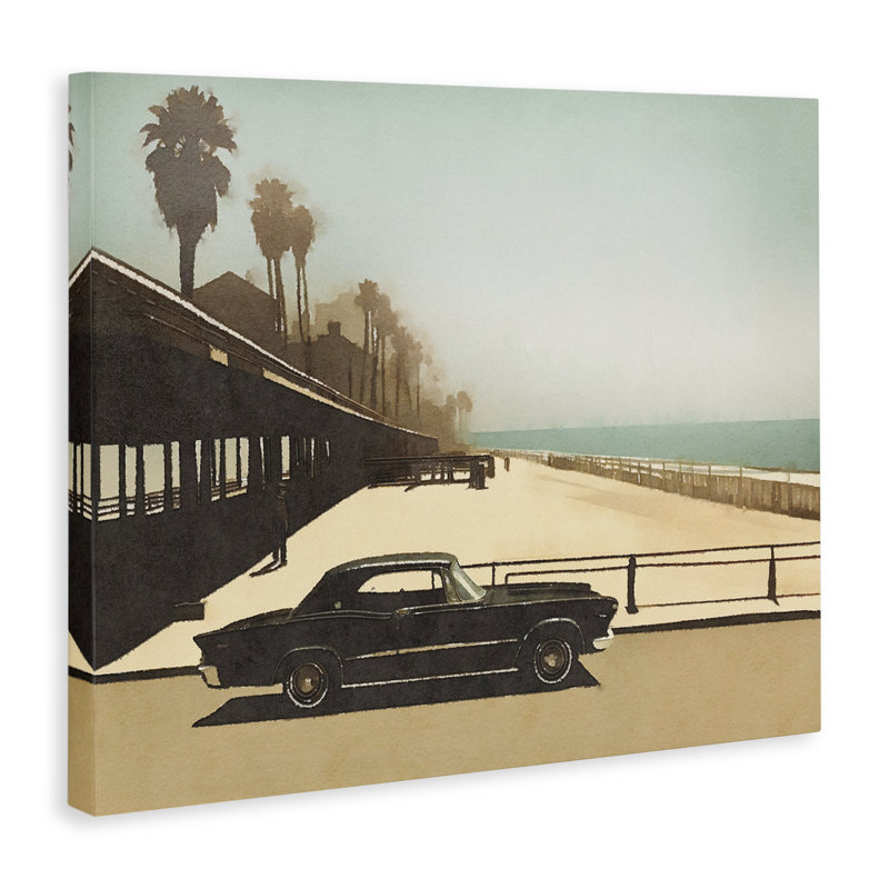 «Under The Pier», art mural classique sur toile par Noah Bay, H 16 po x l 20 po