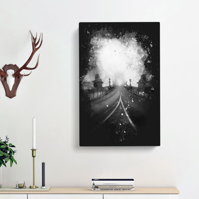 Szechenyi Chain Bridge in Budapest - Wrapped Canvas