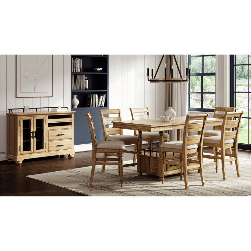 Tabouret de comptoir échelle Ladder - finition caramel