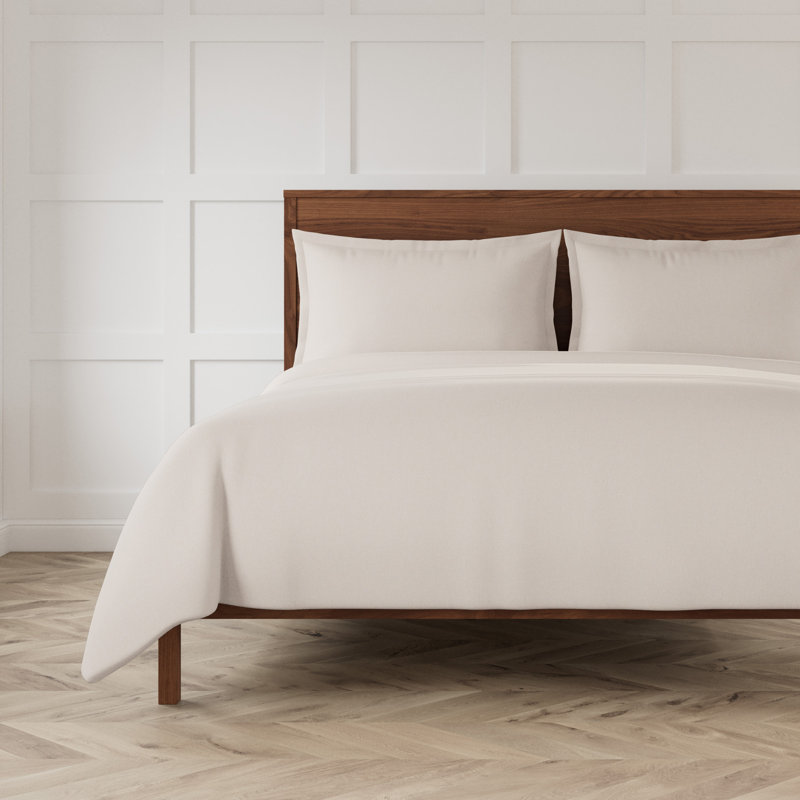 Ensemble de housse de couette en coton 3 pièces Neo, Housse de couette très grand et 2 très grandes t, Gris clair