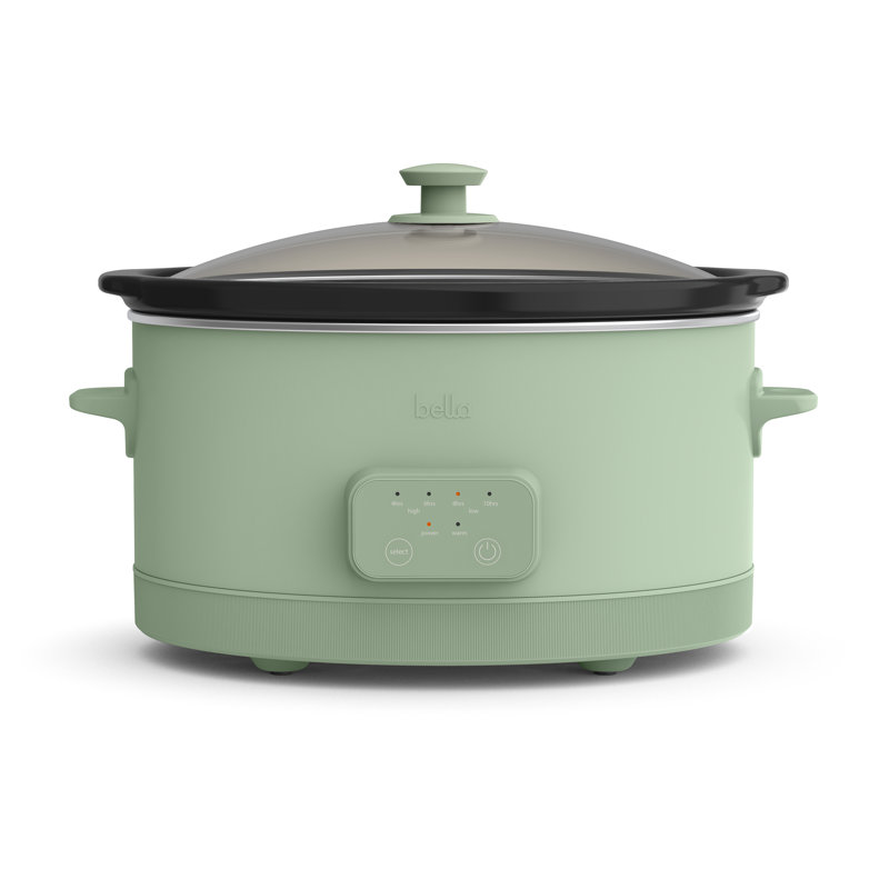 Bella 6.0 QT Programmable Slow Cooker, Seaglass