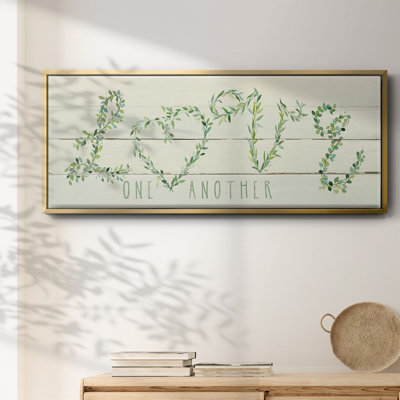 Shiplap Vines Love - toile encadrée