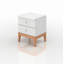 Alyssa 40cm W Solid Wood Bedside Table