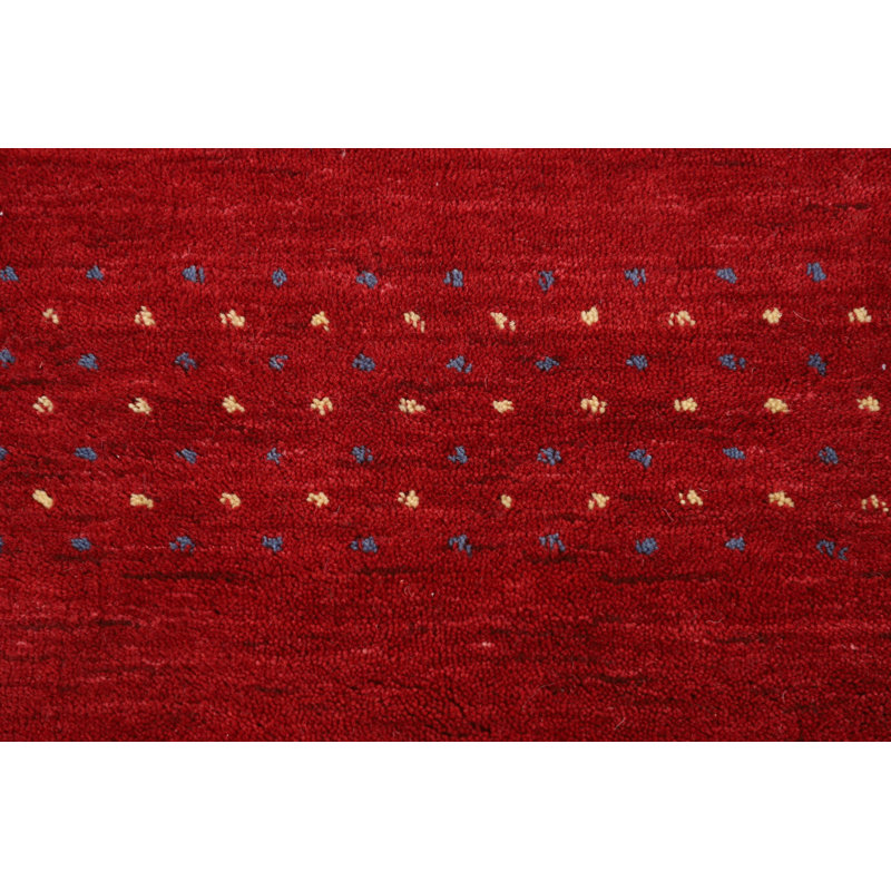 Tapis rouge Gabbeh 5 x 8