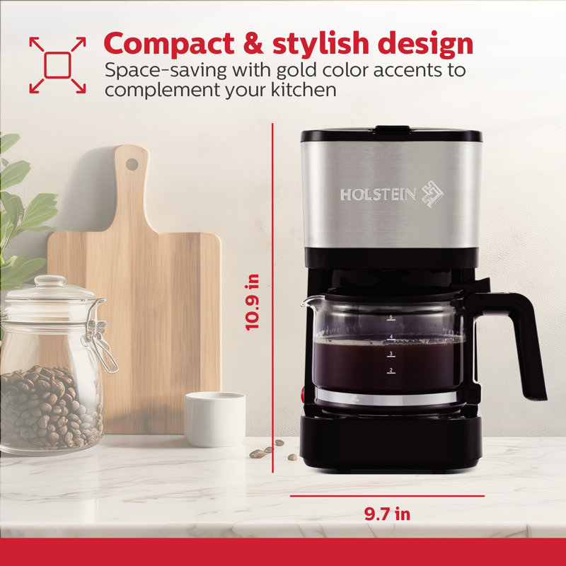 Cafetière 5 tasses Holstein Housewares
