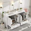 Ensemble de meuble-lavabo double 60 po (séparé) 60 "-1103459828