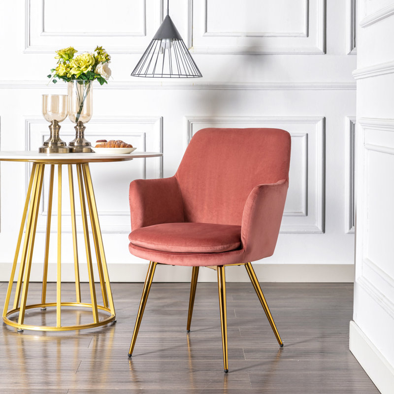 Velvet Armchair, Pink 