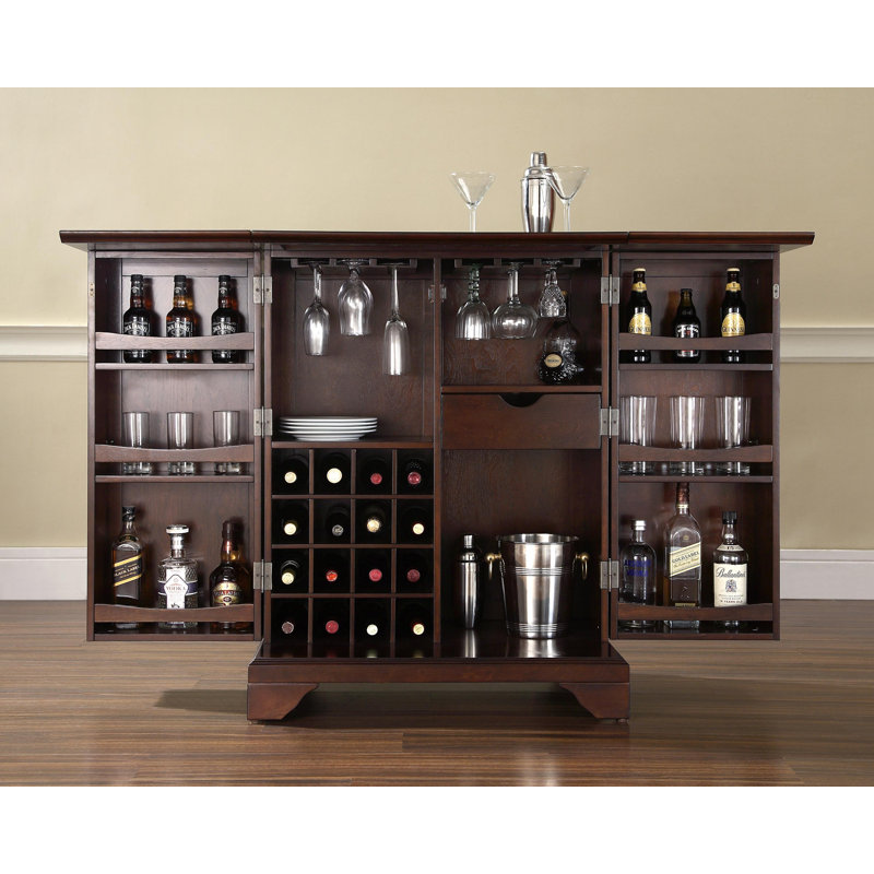 Armoire de bar Hedon, Acajou rétro