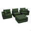 Canapé convertible en coin avec méridienne à compression Corduroy, canapé modulaire en L avec éponge haute densité, canapé convertible sans assemblage requis-1500604064