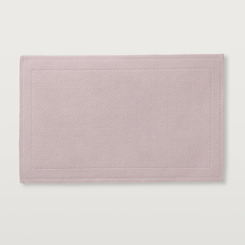 Cosima Bath Rug, Rosewater, Single Piece- 34" L x 21" W