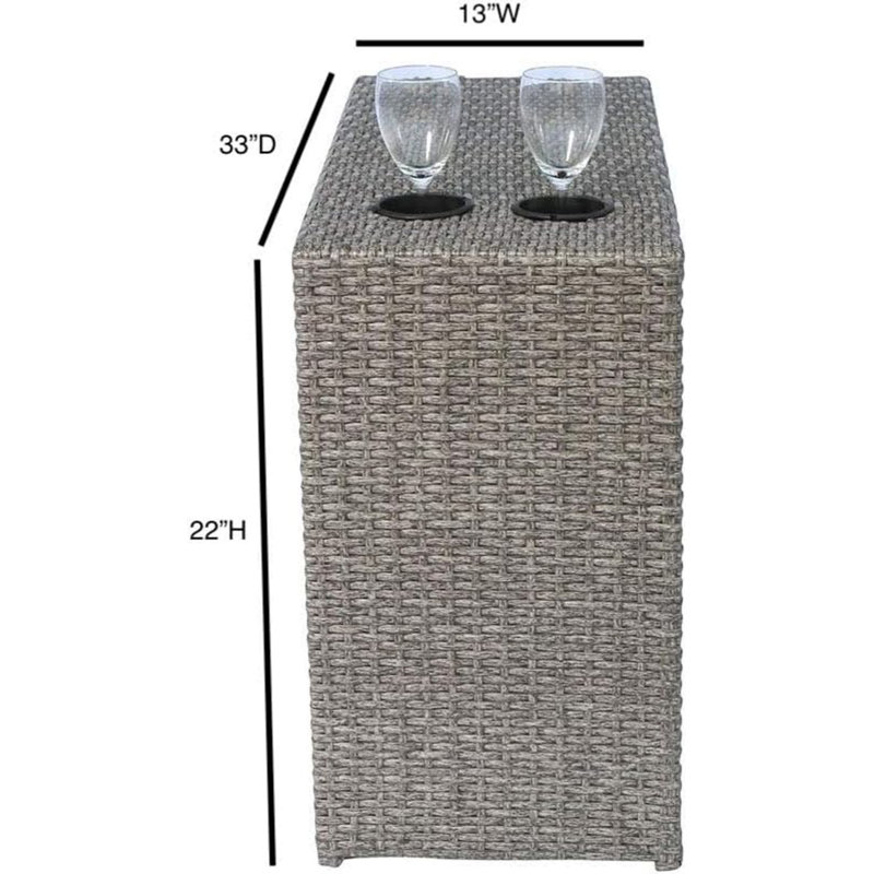 Fully Assembled Outdoor Side Table