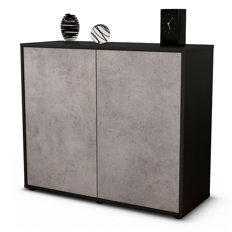 Quintara 92cm Sideboard, Anthracite/Concrete