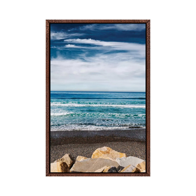San Diego California by Bethany Young - Print on Canvas, 101.6cm H x 66.04cm W x 3.81cm D, Classic Brown Wood Framed