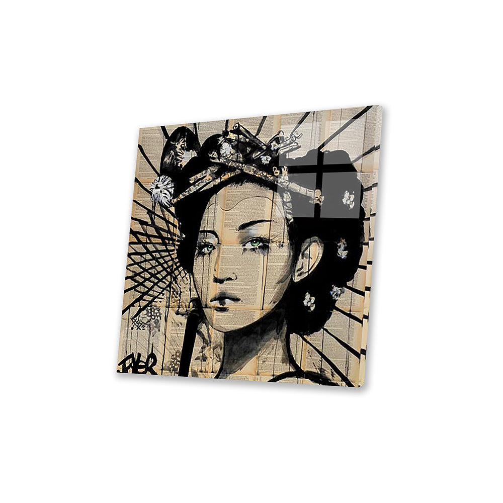 Red Barrel Studio® Lotus On Plastic / Acrylic by Loui Jover Painting