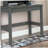 Grey Writing Desk with Hutch