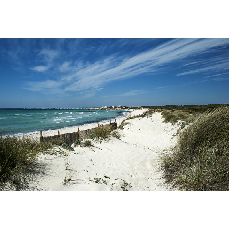 Plage de sable - photographie sur toile tendue, L 12 po x H 8 po
