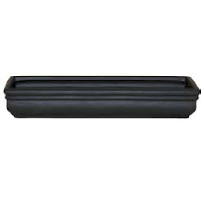 Soucoupe rectangulaire en céramique leonville, H 2 po x l 14,25 po x P 5,25 po, Noir mat