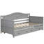 Lit moderne, lit de jour en bois avec lit gigogne, cadre de lit pour la chambre à coucher-1354089017