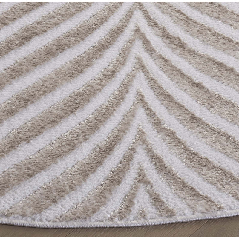 Jeziel Performance Abstract Rug, Round 6'7"