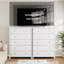 Commode 4/5 tiroirs pour chambre à coucher, commode noire moderne avec rangement pour vêtements-1536504671
