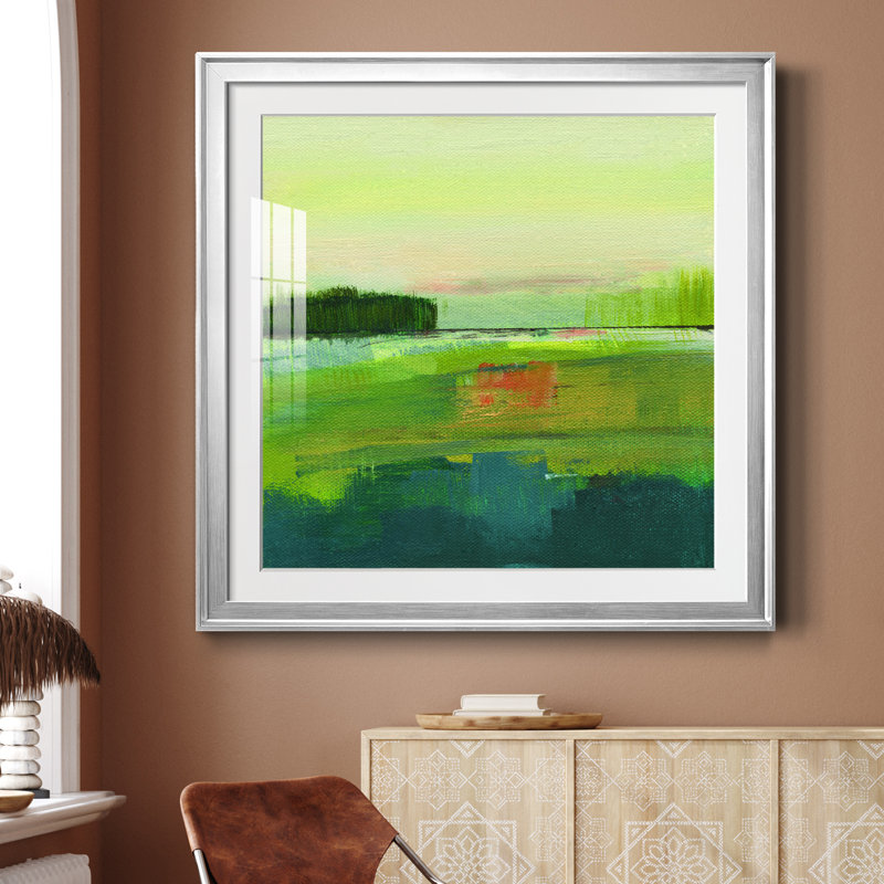 Way To Woodstock I - Peinture encadrée, Papier avec cadre argenté, H 30,5 po x l 30,5 po x P 1,5 po