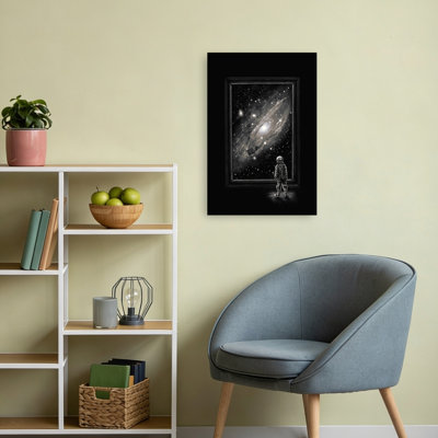 Astronaut's Cosmic Gaze Abstract Contemporary Landscape Nature, art mural