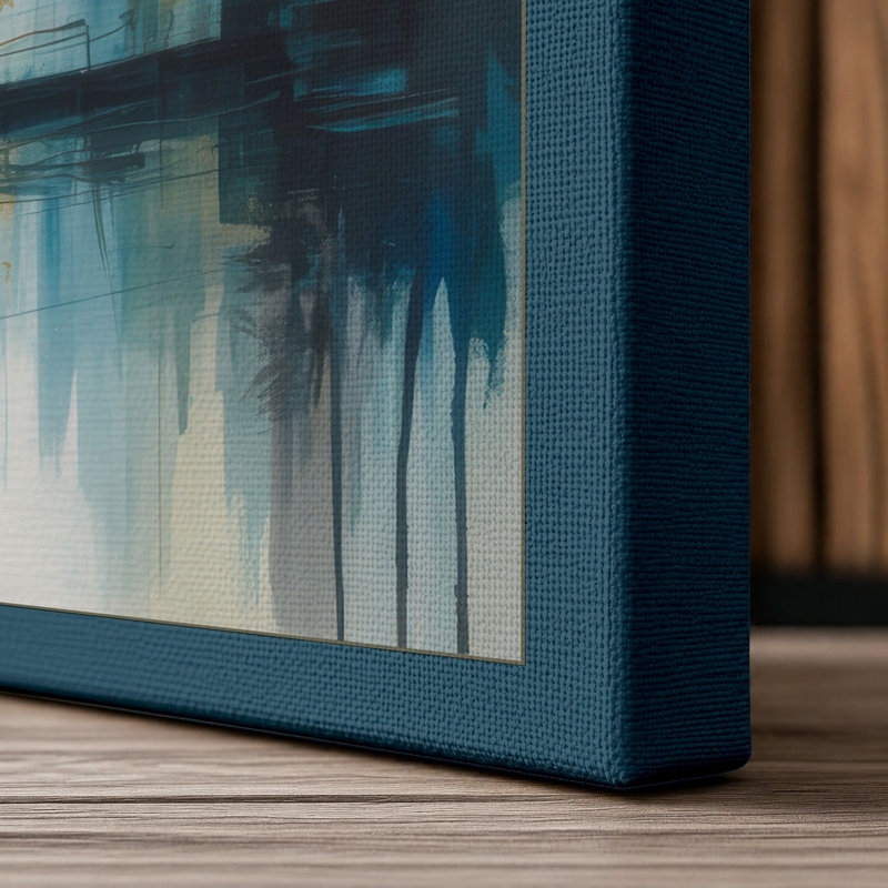 Print, 24x16 - 61.0 x 40.6 cm, Teal Border