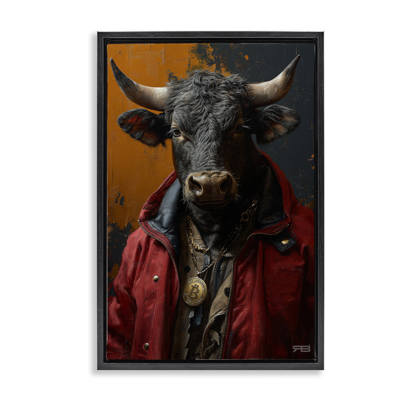 Toile flottante encadrée Street Style par Roozbeh Bahramali, H 25 po x l 17 po, Cadre flottant noir de jais