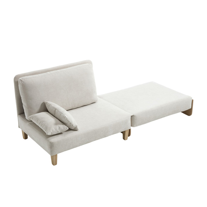 Fauteuil inclinable pliable pour canapé-lit, Beige