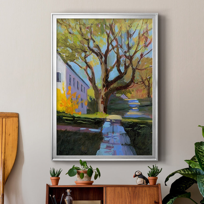" Spring In New England ", 36.5" H x 26.5" W x 1" D, Silver