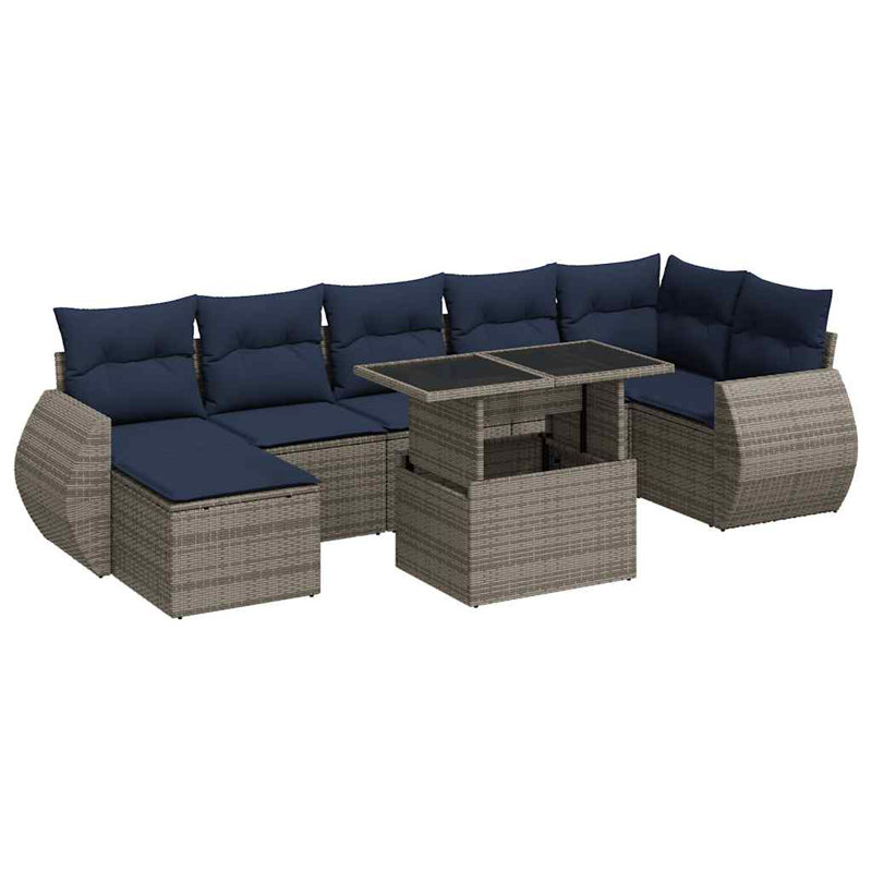 55cm Wide Patio Sofa with Cushions