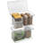 Sorbus Storage Bins For Pantry & Fridge With Hinged Lids - Large, 2-Pack