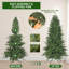 Arbre de Noël artificiel réaliste. Cet épinette de qualité supérieure non éclairée est munie d'aiguilles en PE et de branches articulées sur un support pliable pour une installation et un rangement faciles.